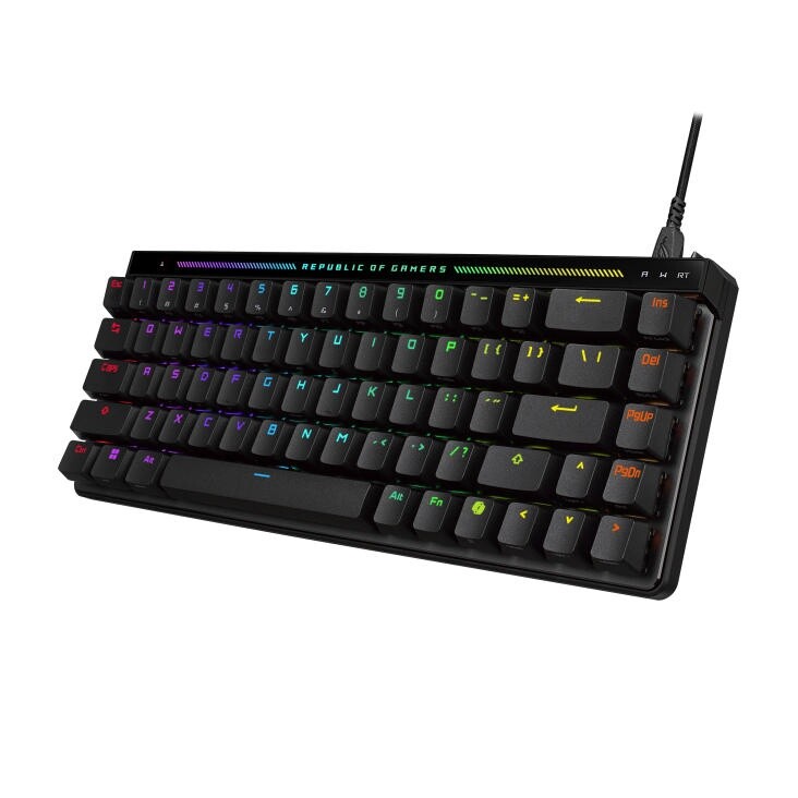 Клавiатура Asus ROG Falchion Ace 68key HFX Magnetic Switches Black (90MP03VE-BKMA00)