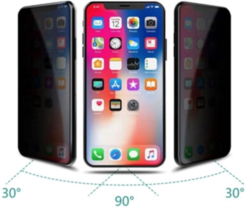 Защитное стекло Drobak Anti Spy для Apple iPhone 12 Pro Max Black (242418)