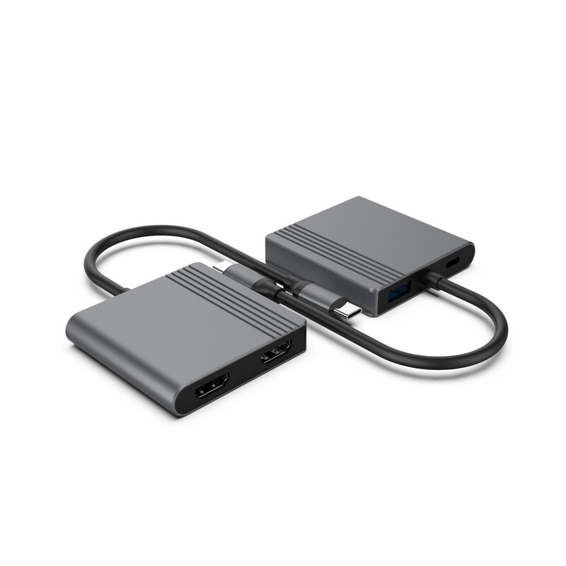 Док-станция Cablexpert USB-C 3-в-1 (A-CM-COMBO3-04)
