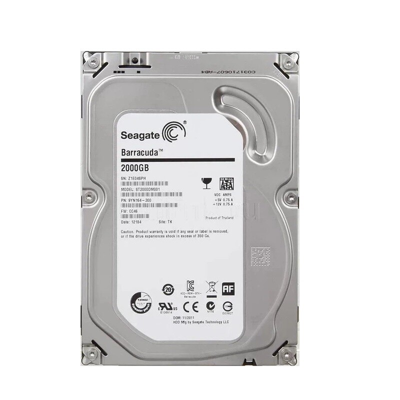 Накопичувач HDD SATA 2.0TB Seagate Barracuda 7200rpm 64MB (ST2000DM001)_Refurbished
