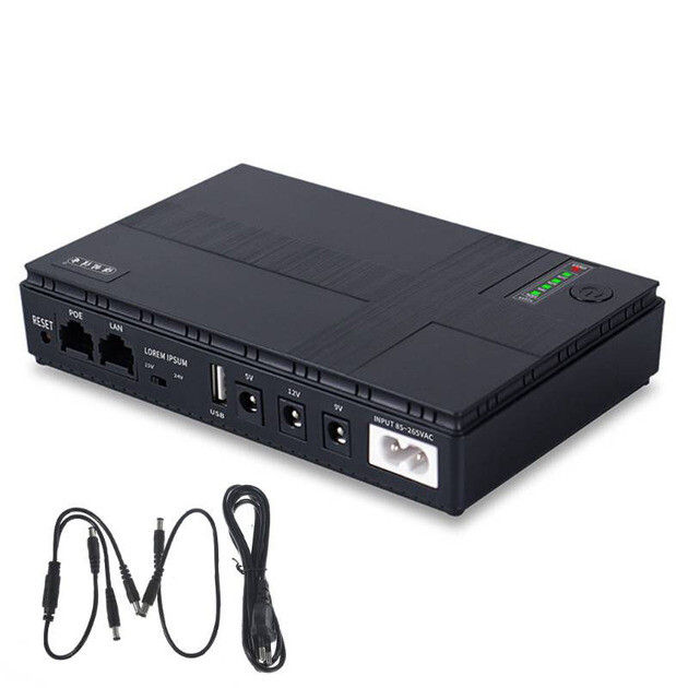 Джерело безперебійного живлення для роутерів/комутаторів DC1018P DC UPS 10400 mAh Black (2020000426844)