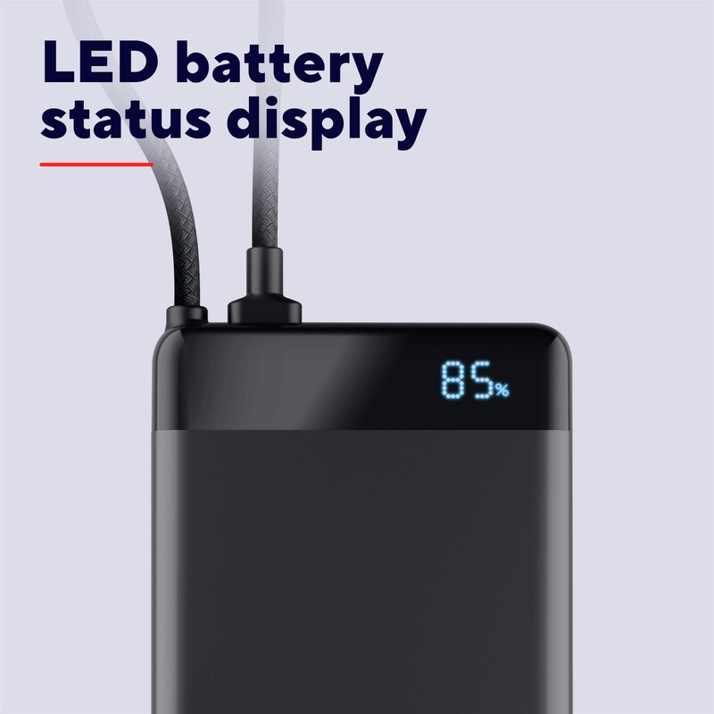 Універсальна мобільна батарея Trust Fiera 10000mAh 20W Black (25880)