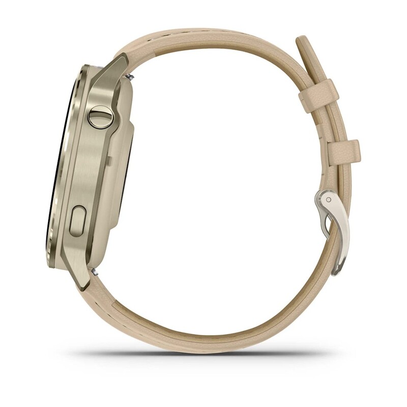 Смарт-годинник Garmin Venu 4 41mm Lunar Gold with Bone Silicone Band (010-03013-00)