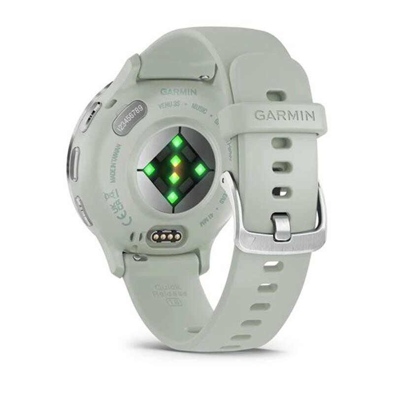Смарт-часы Garmin Venu 3s Silver Stainless Steel Bezel with Sage Gray Case and Silicone Band (010-02785-01)