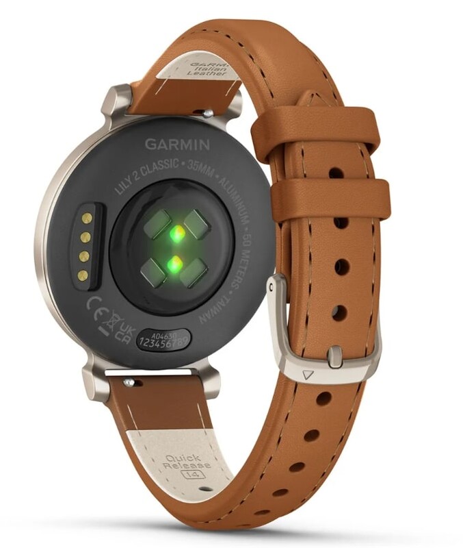 Смарт-годинник Garmin Lily 2 Classic Cream Gold with Tan Leather Band (010-02839-02)