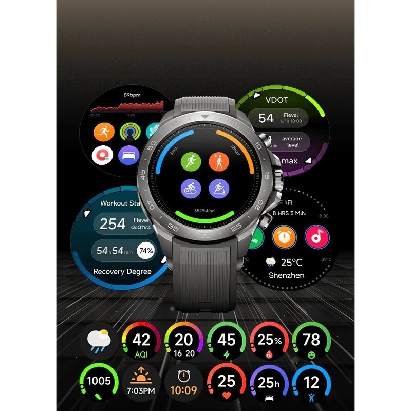 Смарт-часы Mibro GS Explorer S Titanium Silicone