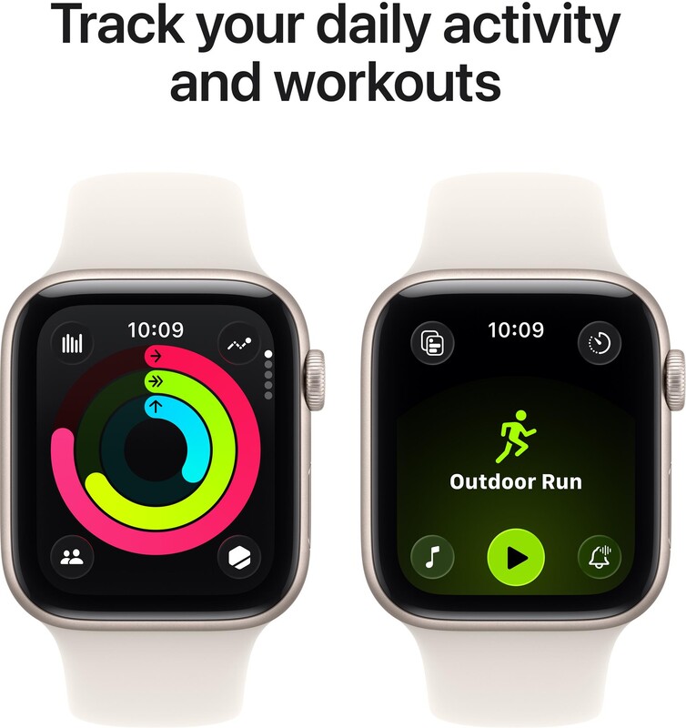 Смарт-годинник Apple Watch SE 3 GPS + Cellular 40mm Starlight Aluminium Case with Starlight Sport Band - S/M (MEP64RK/A)