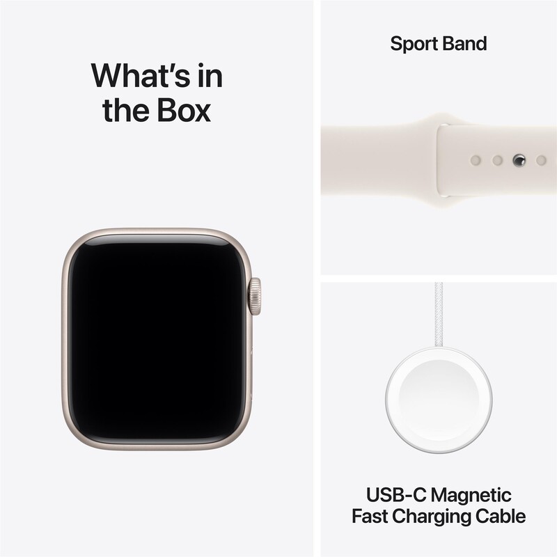 Смарт-годинник Apple Watch SE 3 GPS + Cellular 40mm Starlight Aluminium Case with Starlight Sport Band - S/M (MEP64RK/A)