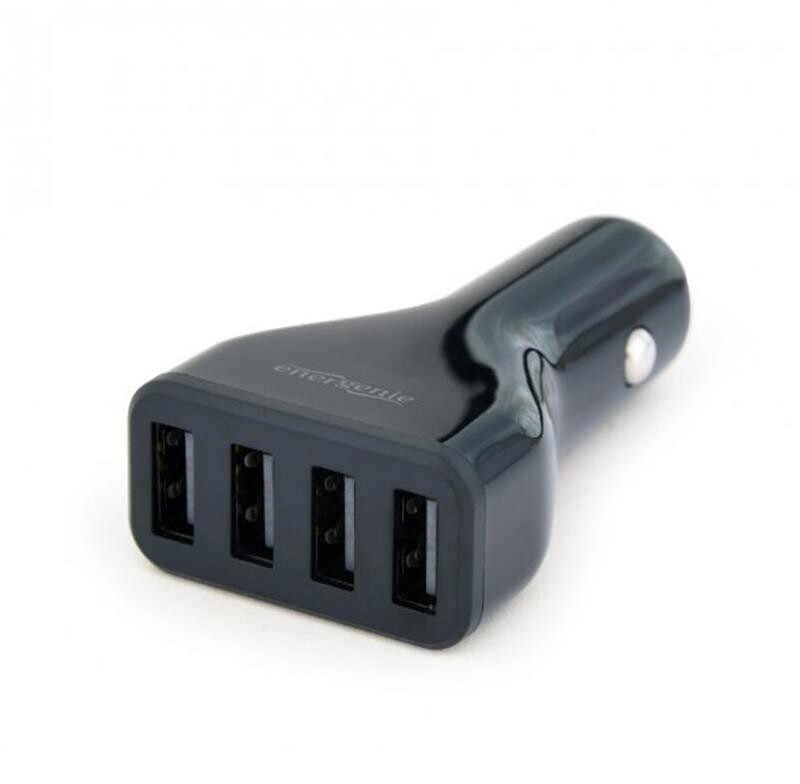 Автомобильное зарядное устройство EnerGenie (4USBх4.8A) Black (EG-U4C4A-CAR-01)