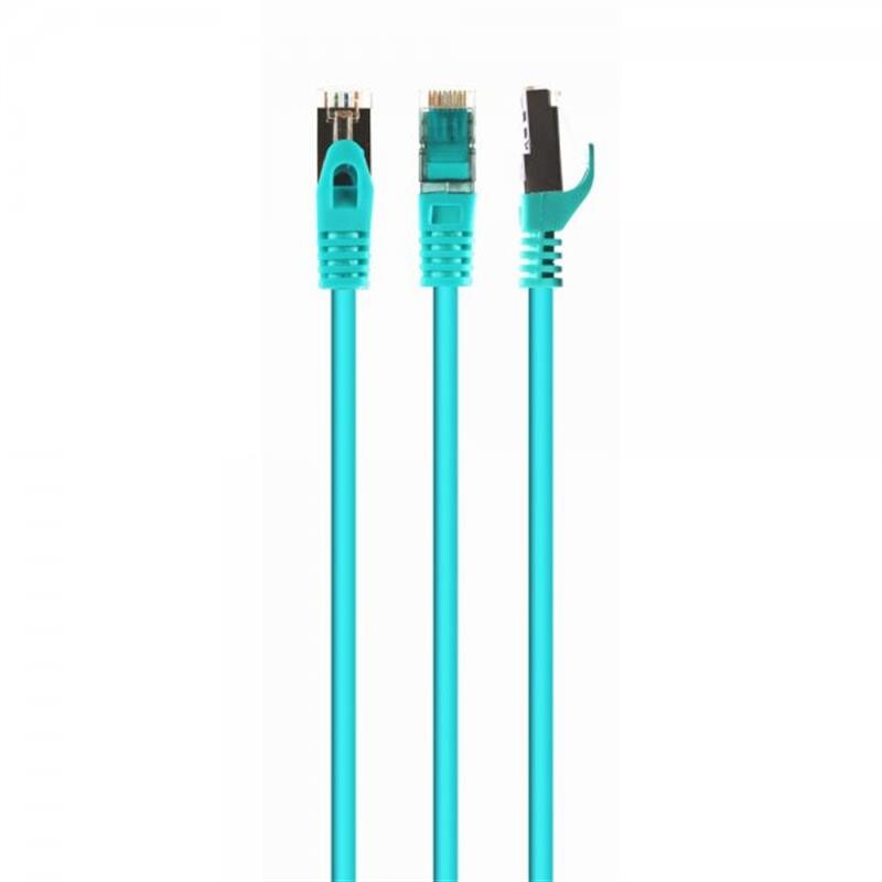 Патч-корд S/FTP Cablexpert (PP6A-LSZHCU-G-20M) cat.6a, литой, 50u "штекер с защелкой, 20м, зеленый
