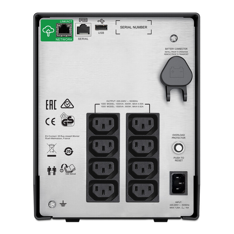 Джерело безперебійного живлення APC Smart-UPS C 1000VA LCD (SMC1000IC)