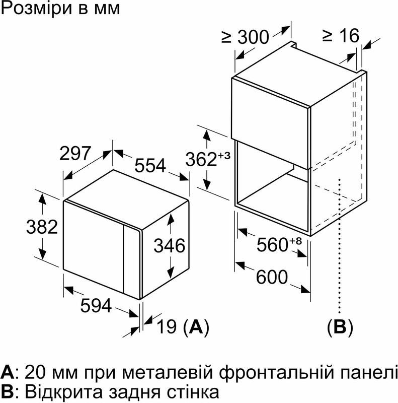Встраиваемая микроволновая печь Bosch BFL524MH2