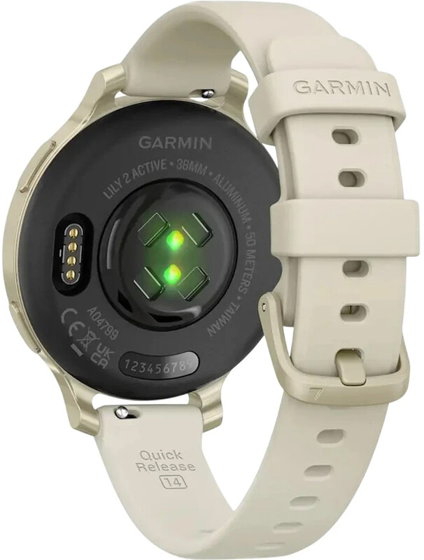Смарт-годинник Garmin Lily 2 Active Lunar Gold with Bone Silicone Band (010-02891-00)