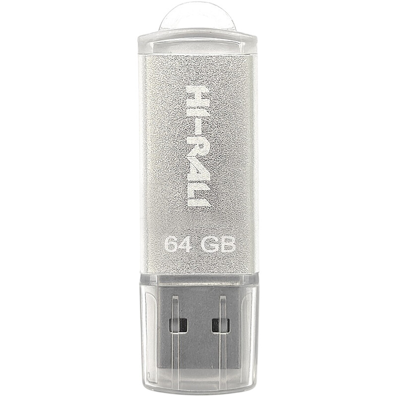 Флеш-накопичувач USB 64GB Hi-Rali Rocket Series Silver (HI-64GBVCSL)