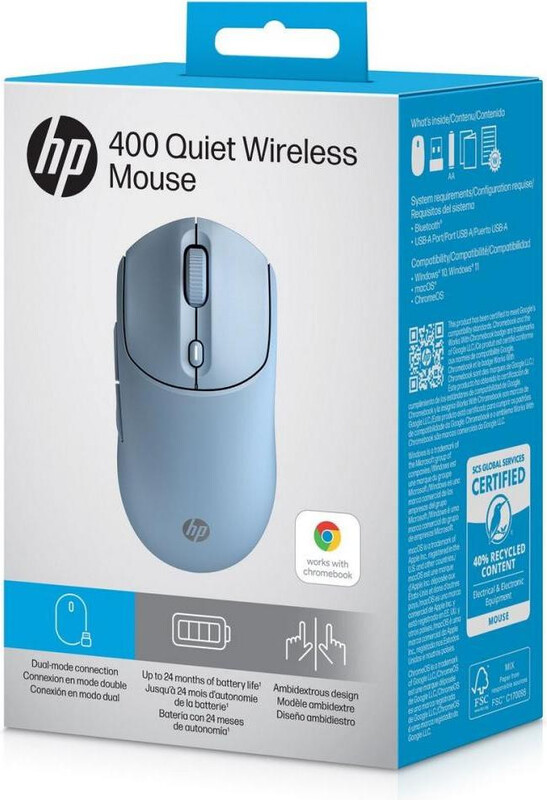 Мышь беспроводная HP 400 Quiet Blue Wireless (AZ7B4AA)