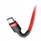 Фото - Кабель Baseus Cafule USB-C-USB-C, PD2.0 60W 1м Red (CATKLF-G09) | click.ua