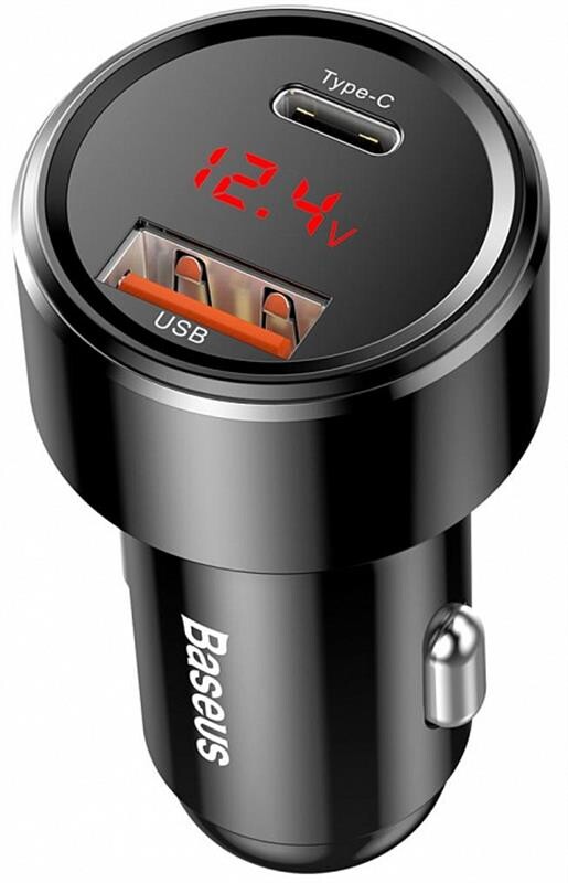 Автомобільний зарядний пристрій Baseus Magic (2USB, 6A) QC3.0 Black (CCMLC20C-01)