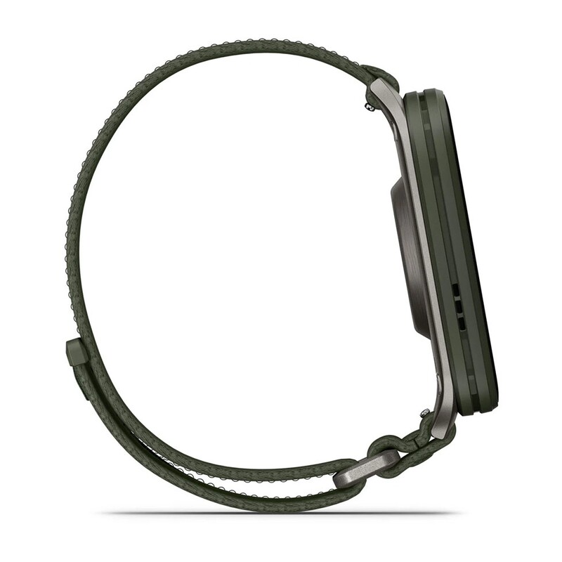 Смарт-годинник Garmin Venu X1 Moss Titanium with Moss Nylon (010-02980-23)