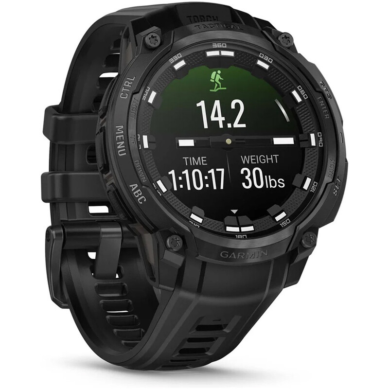 Смарт-годинник Garmin Instinct Crossover AMOLED Tactical Black with Black Silicone (010-03398-42)