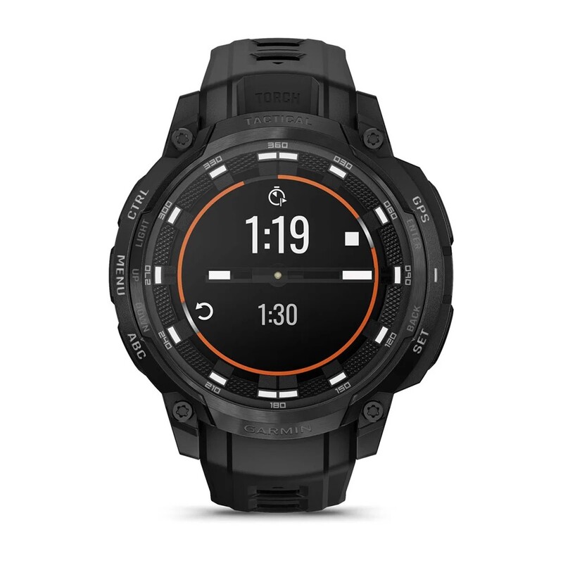 Смарт-годинник Garmin Instinct Crossover AMOLED Tactical Black with Black Silicone (010-03398-42)