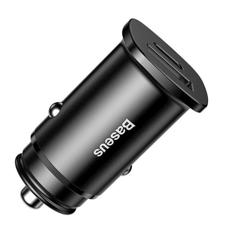 Автомобильное зарядное устройство Baseus Square Metal (2USB, 4.5A) 30W Black (CCALL-AS01)