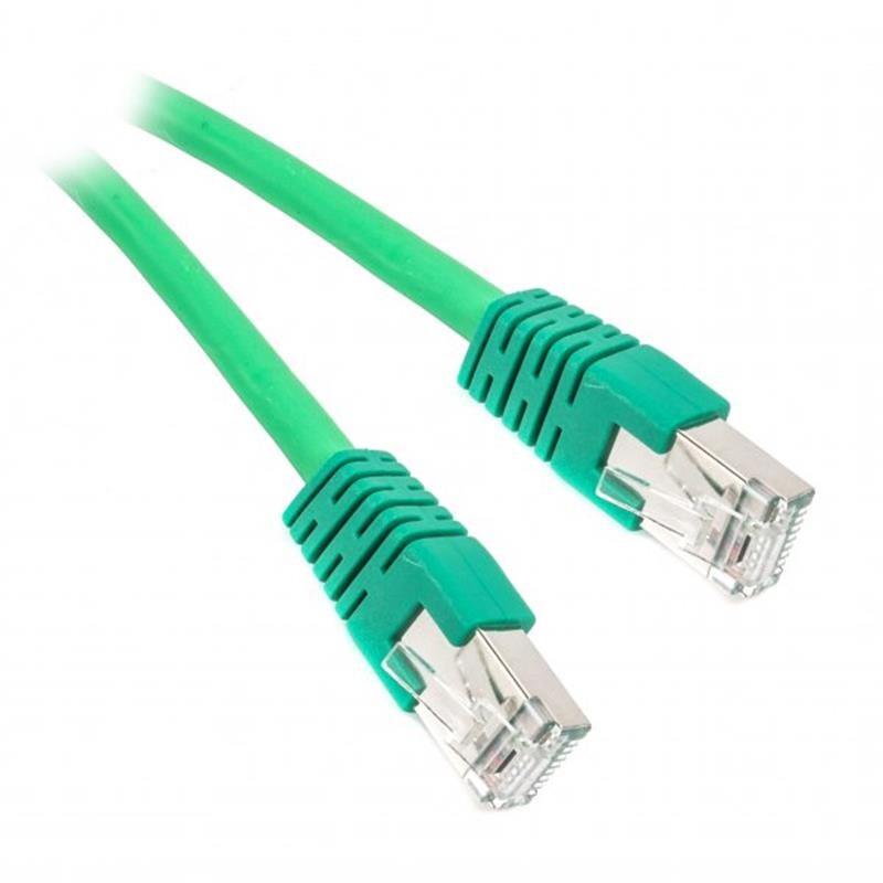 Патч-корд S/FTP Cablexpert (PP6A-LSZHCU-G-0.25M) cat.6a, литой, 50u штекер с защелкой, 0.25м, зеленый