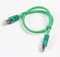 Фото - Патч-корд S/FTP Cablexpert (PP6A-LSZHCU-G-0.25M) cat.6a, литой, 50u штекер с защелкой, 0.25м, зеленый | click.ua