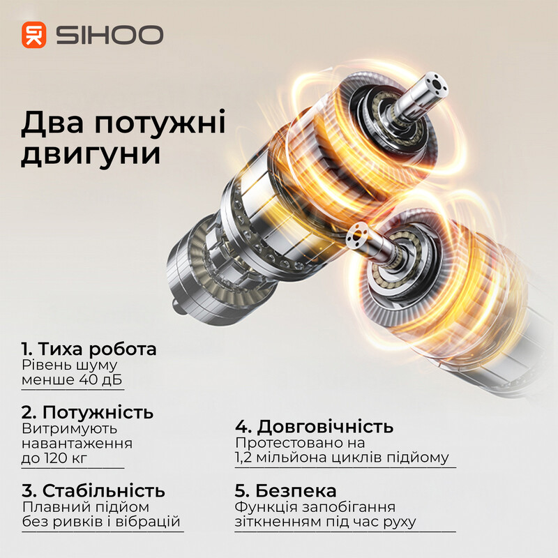 Комп`ютерний стіл Sihoo D07 Walnut/Black (D07B-101/D07J-101-AB)