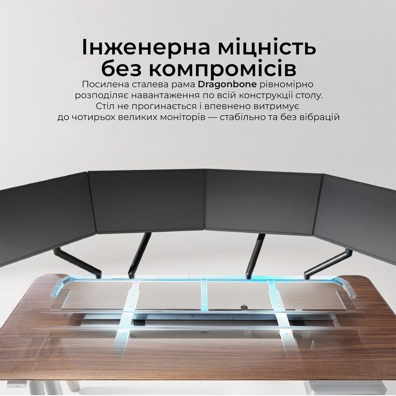 Комп`ютерний стіл Sihoo D07 Walnut/Black (D07B-101/D07J-101-AB)