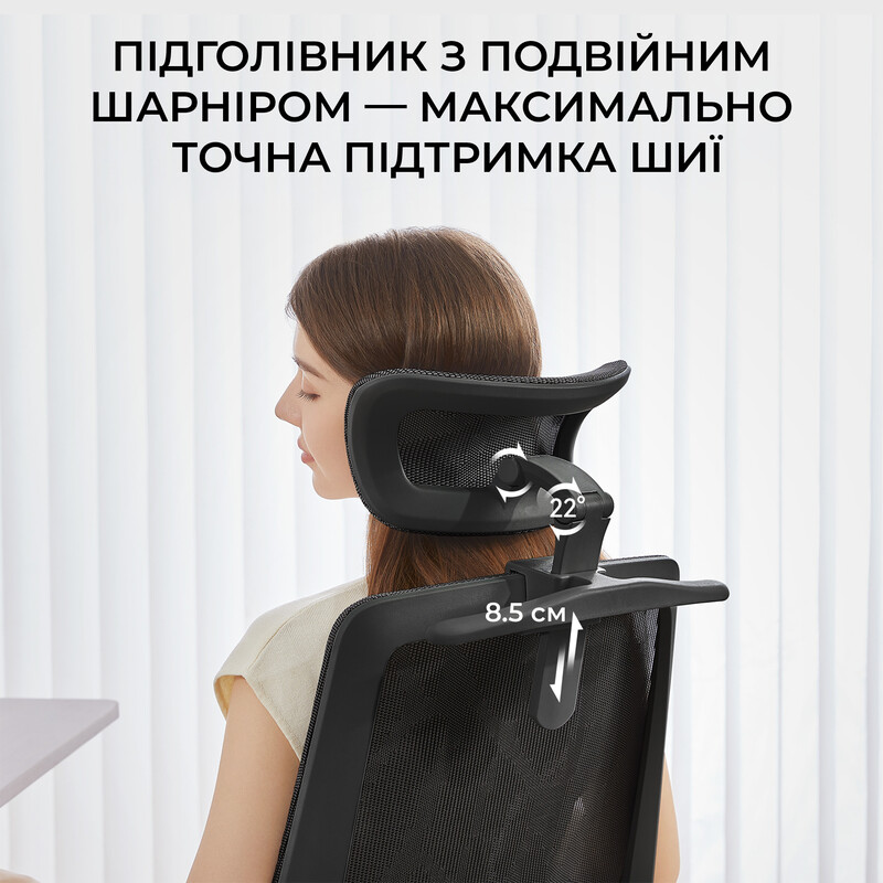 Кресло офисное Sihoo M59AS Mesh Black (DM59AS-M302)