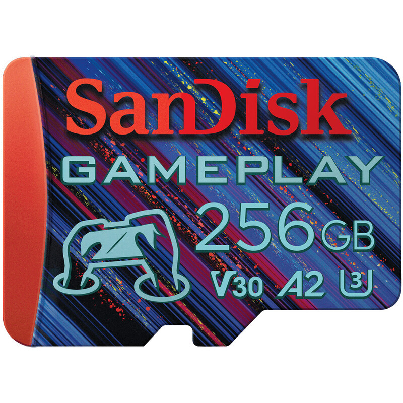 Карта пам`ятi MicroSDXC 256GB UHS-1/U3 Class 10 SanDisk GamePlay R190/W130MB/s (SDSQXAV-256G-GN6XN)
