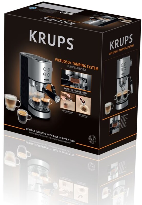 Кофеварка Krups Virtuoso+ Tamping System XP499EE0