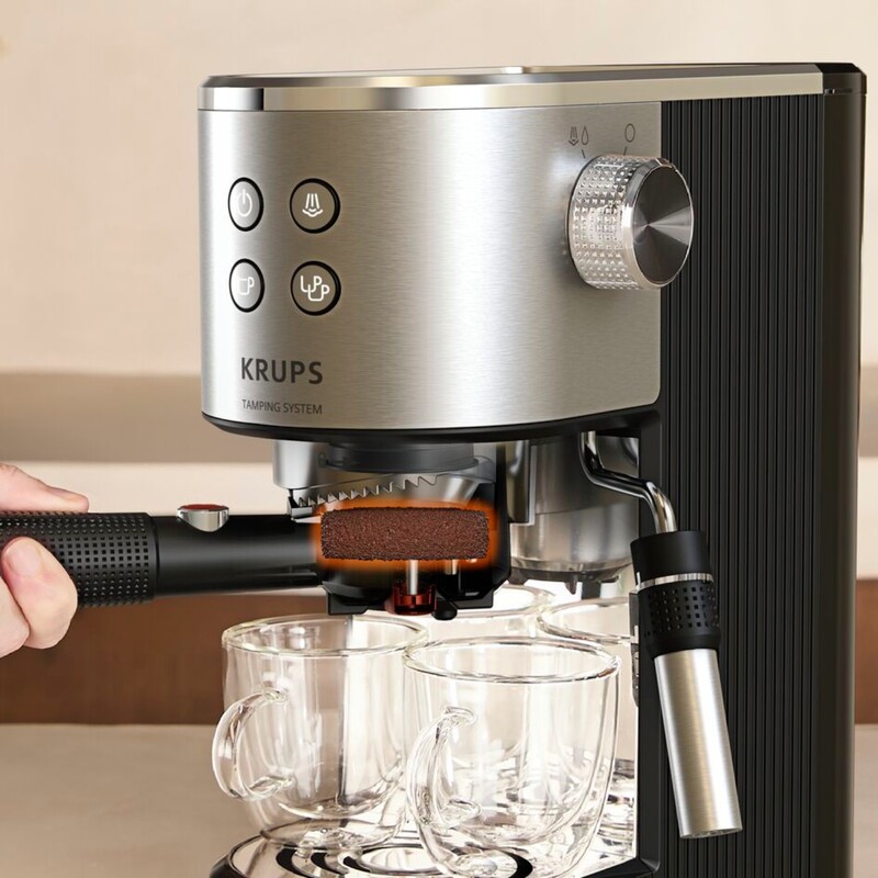 Кофеварка Krups Virtuoso+ Tamping System XP499EE0