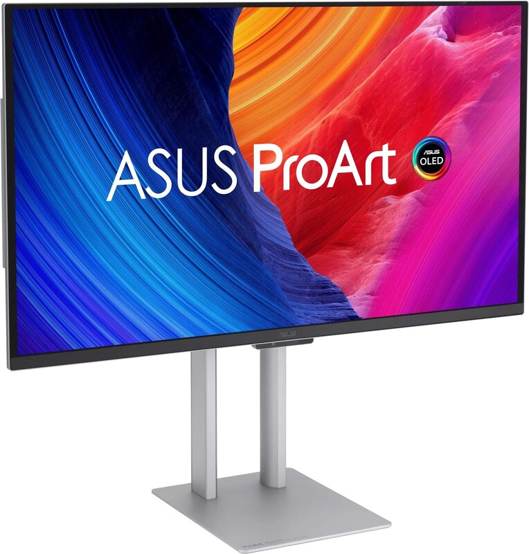 Монітор Asus 26.5" ProArt PA27UCDMR (90LM04NE-B01K71) OLED Silver/Black 240Hz
