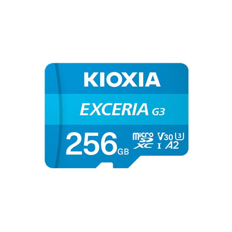 Карта пам`ятi MicroSDXC 256GB UHS-I/U3 Class 10 Kioxia Exceria G3 R100/W50MB/s + SD-adapter (LMEX3L256GG2)