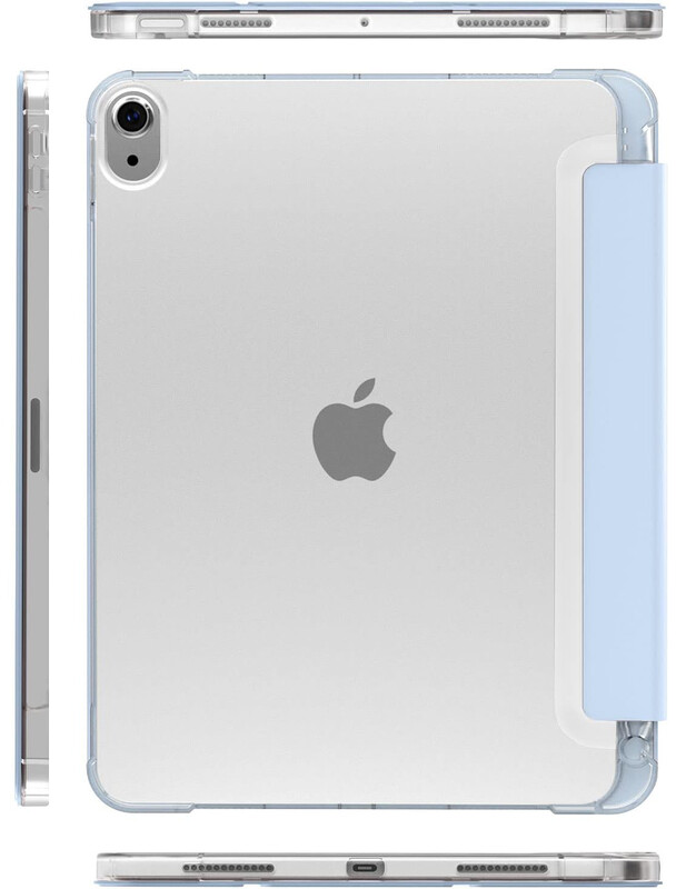 Чeхол-книжка BeCover Soft Edge с креплением Apple Pencil для Apple iPad Air 11" M4 2026 Light Blue (715265)