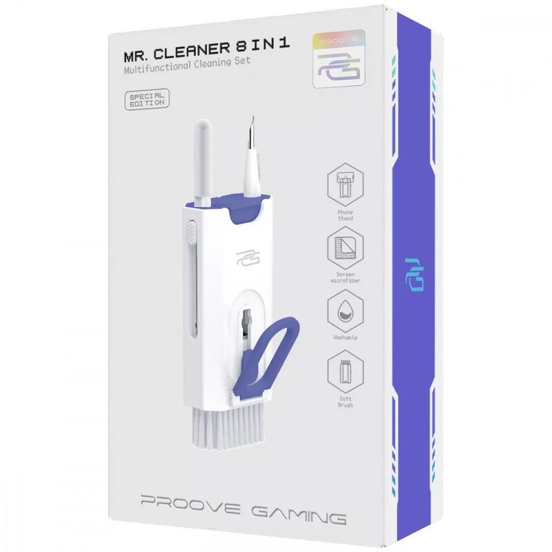 Многофункциональный набор Proove Gaming Mr. Cleaner 8in1 для чистки электроники и гаджетов White (MCS00000815)