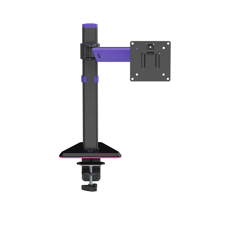 Крепление настольное для монитора GamePro RGB 17-40" Black/Violet (MAG101V)