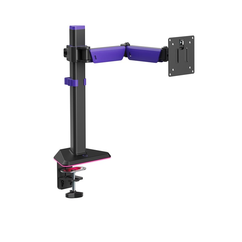 Крепление настольное для монитора GamePro RGB 17-40" Black/Violet (MAG101V)