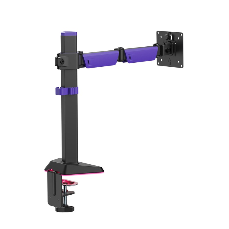 Крепление настольное для монитора GamePro RGB 17-40" Black/Violet (MAG101V)