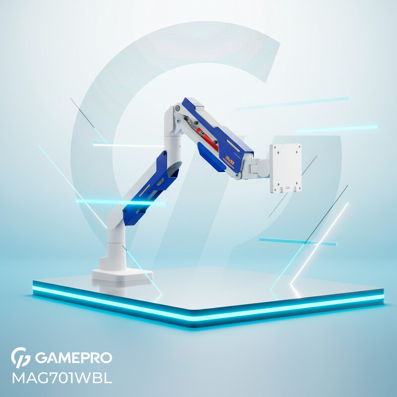 Крепление настольное для монитора GamePro 24-57" White/Blue (MAG701WBL)