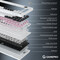 Фото - Клавіатура бездротова GamePro Asgard Valhalla QLAB Sakura Switch White With Display (MK160-W-D-QS-PRO) | click.ua