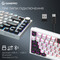 Фото - Клавіатура бездротова GamePro Asgard Valhalla QLAB Sakura Switch White With Display (MK160-W-D-QS-PRO) | click.ua