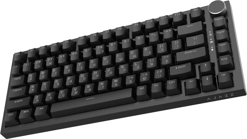 Клавіатура Ajazz AK820 Red Switch Black USB-C (AK820-R-B)