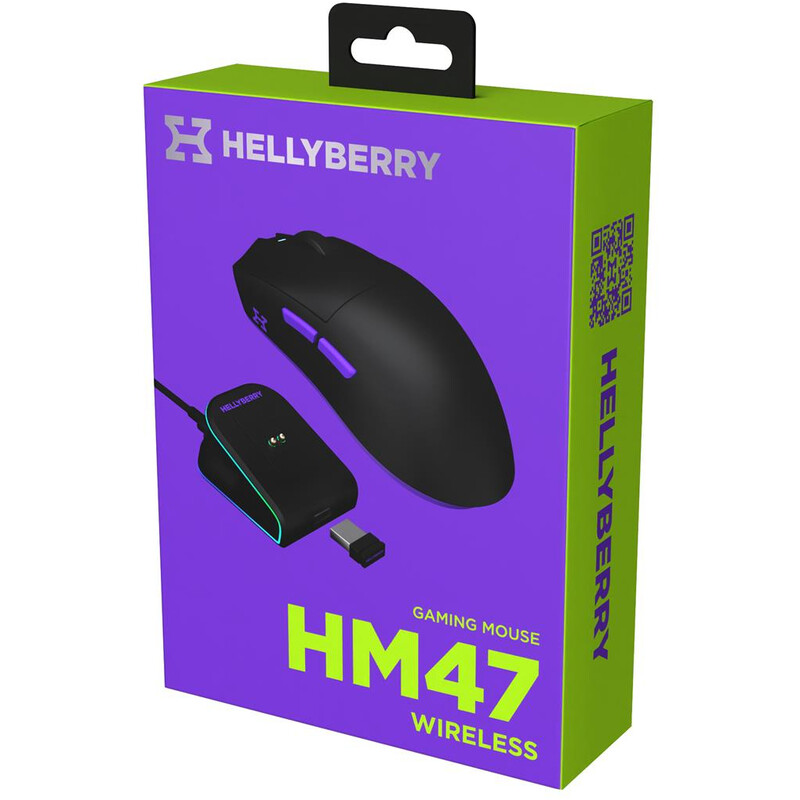 Миша бездротова Hator Hellyberry HM47 Wireless Black/Violet (HM47_black_violet)