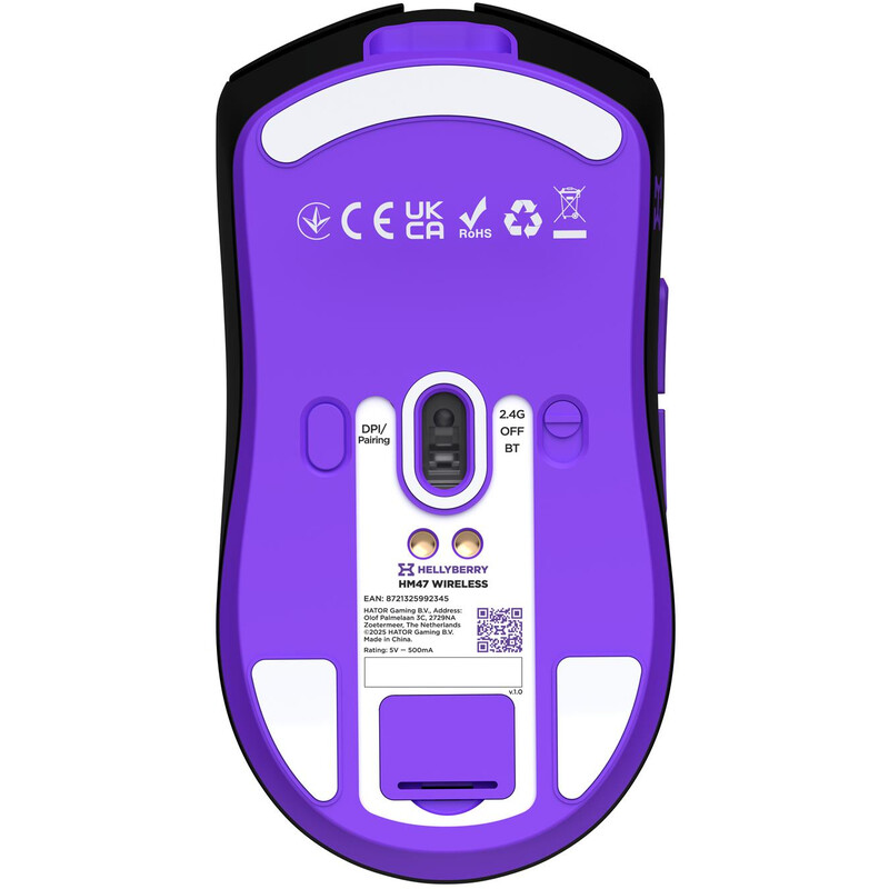 Миша бездротова Hator Hellyberry HM47 Wireless Black/Violet (HM47_black_violet)