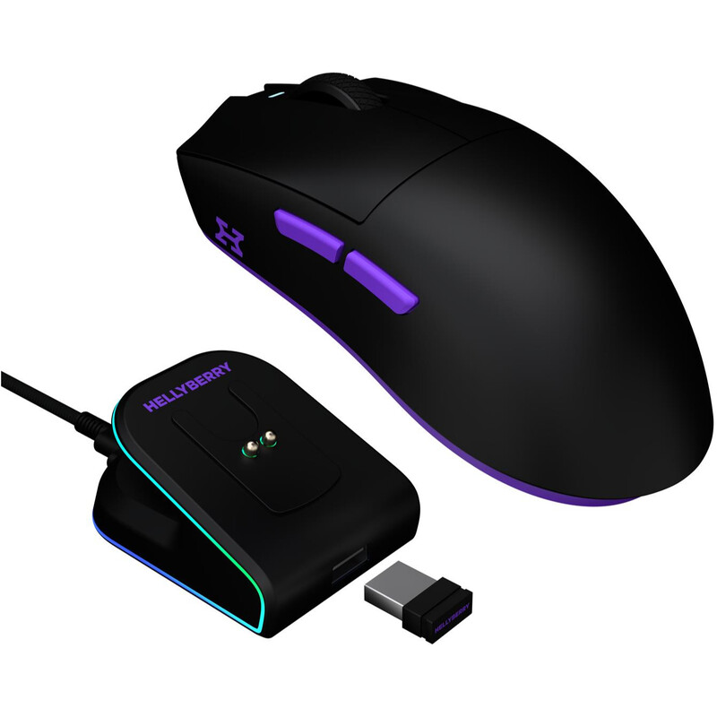 Миша бездротова Hator Hellyberry HM47 Wireless Black/Violet (HM47_black_violet)