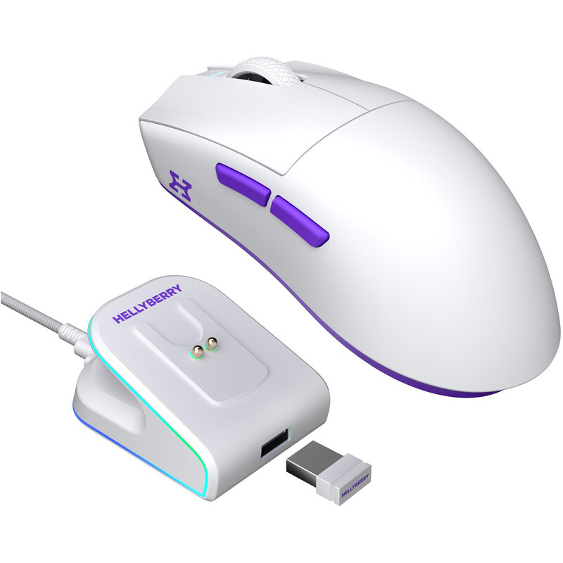 Миша бездротова Hator Hellyberry HM47 Wireless White/Violet (HM47_white_violet)