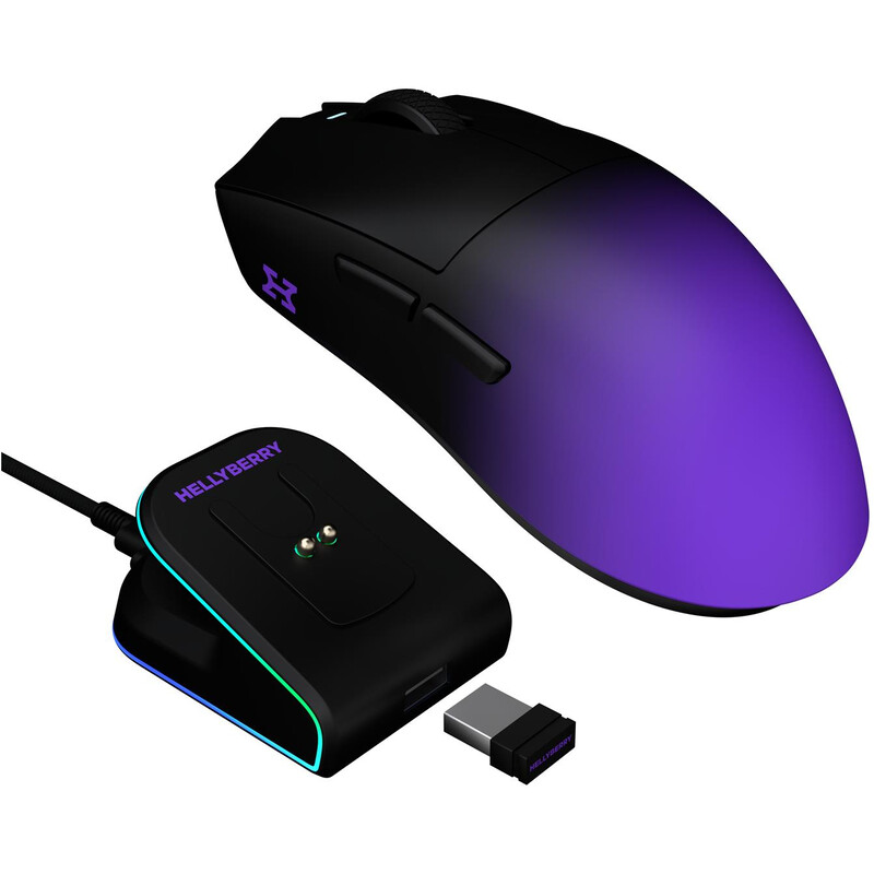 Мышь беспроводная Hator Hellyberry HM47 Pro Wireless Black/Violet Gradient (HM47PRO_black_violet)