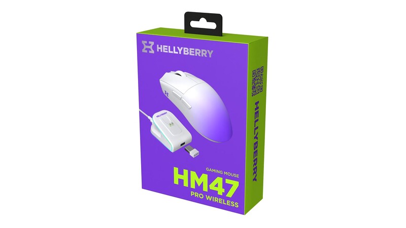 Мышь беспроводная Hator Hellyberry HM47 Pro Wireless White/Violet Gradient (HM47PRO_white_violet)